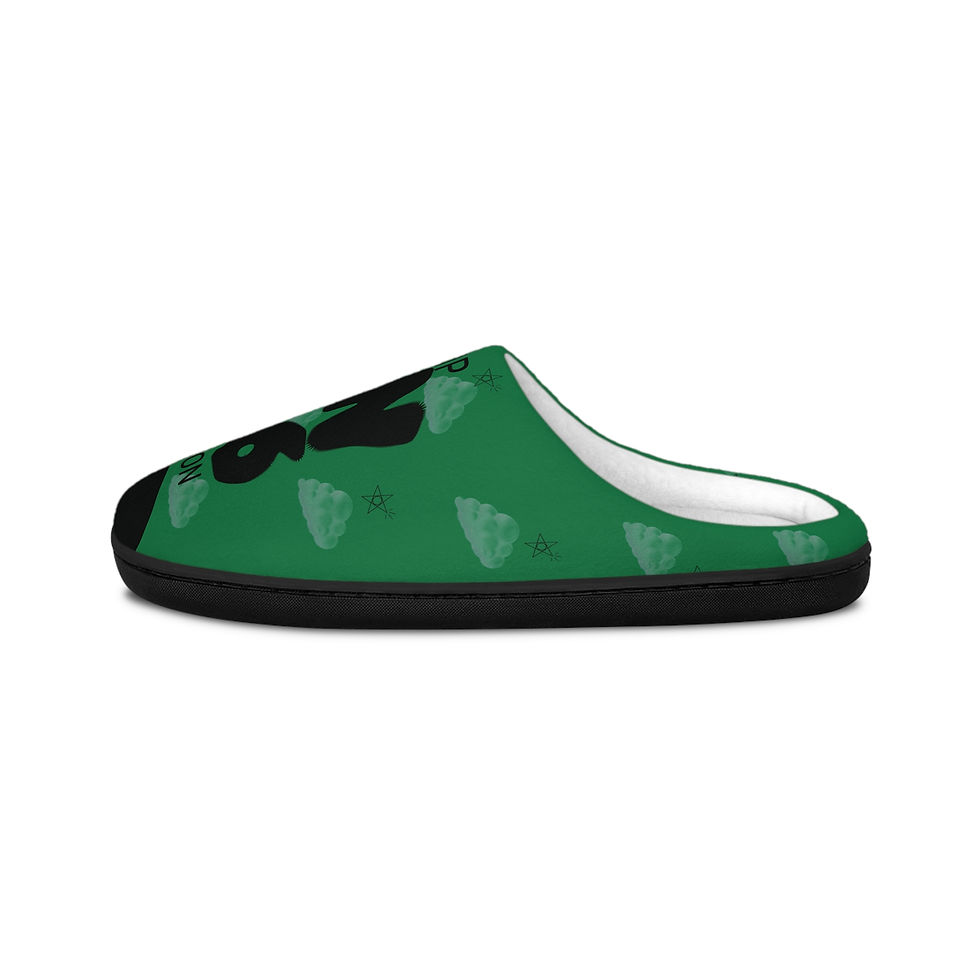 Thumbnail: (Green) Men's Cloud Slippers - New Years 2026 - Cozy Indoor House Shoes