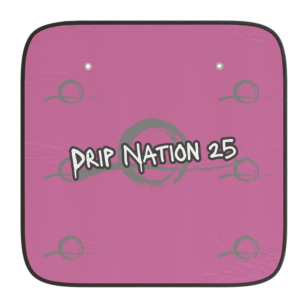 Thumbnail: Drip Nation 25 Stylish Car Sun Shade | UV Protection (Light Pink)