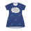 Thumbnail: (Dark Blue) Drip Nation 26 Cloud Print T-Shirt Dress