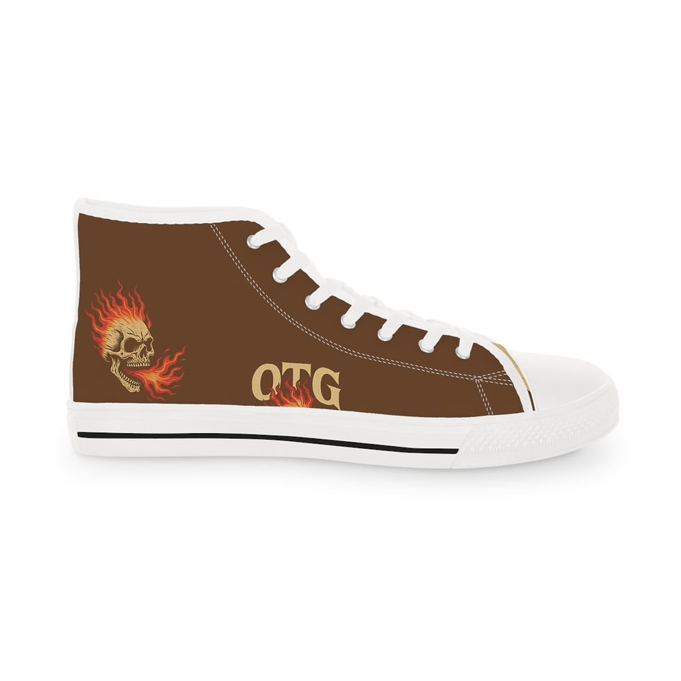 Thumbnail: "OTG" High Top Sneakers for Men (Brown)