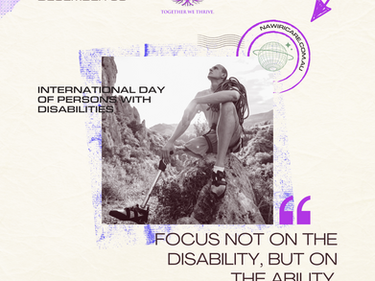 International Day Of persons With Disabilities.