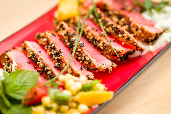 gluten free sesame crusted seared ahi tuna www.kenwphoto.com