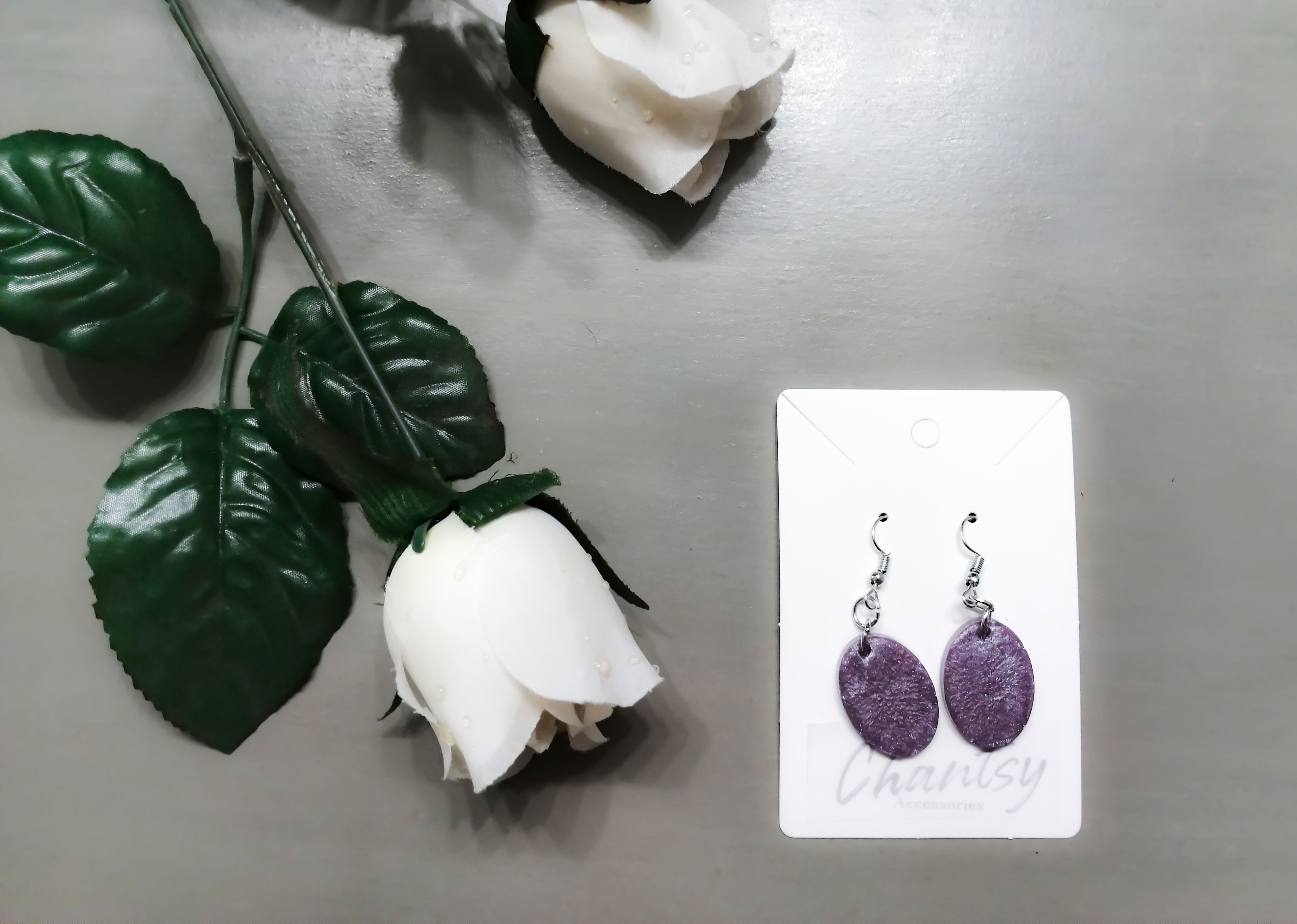 Chantsy Accessories - Purple Earrings