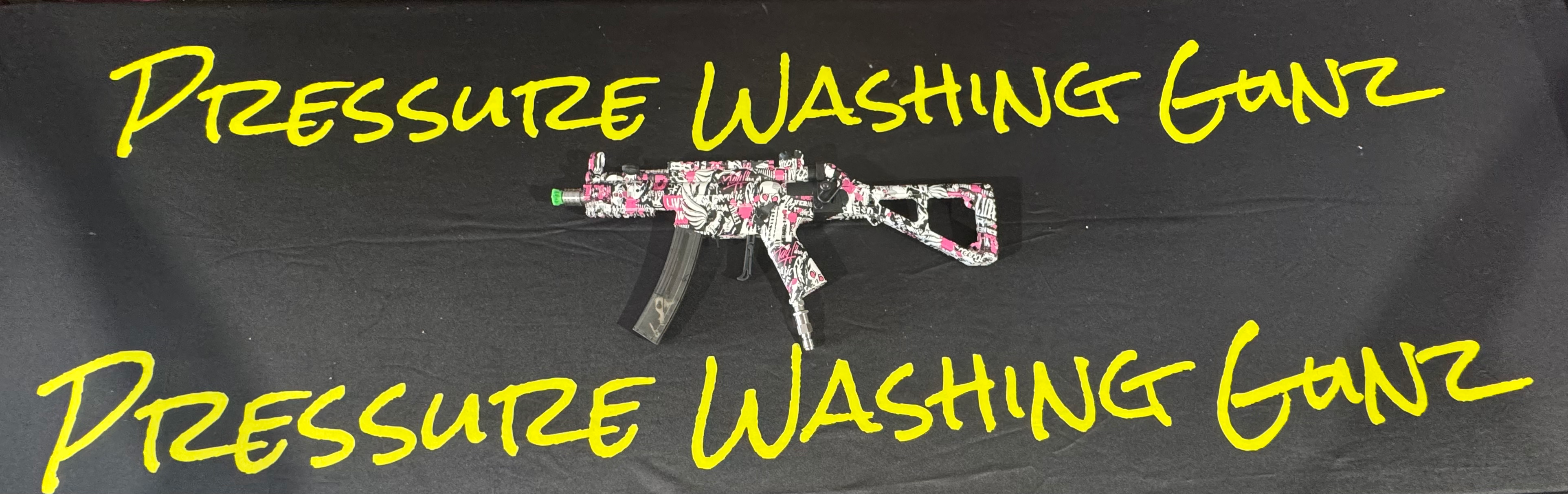 Medium Pink and White Foldable Pressure Washer