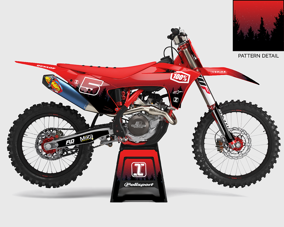 Right side view of our Tahoe GasGas graphics Kit