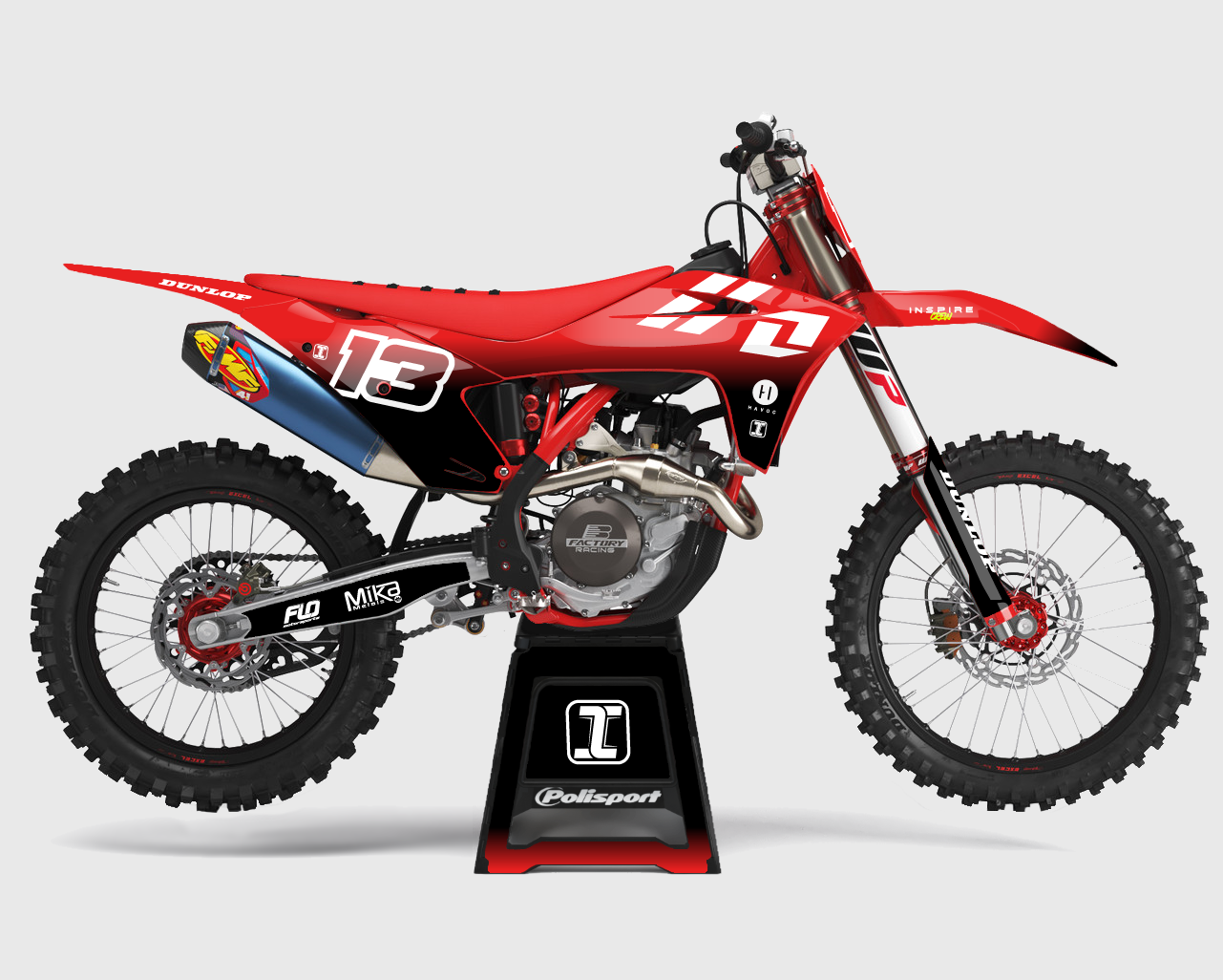 Right side view of our Rev GasGas graphics Kit