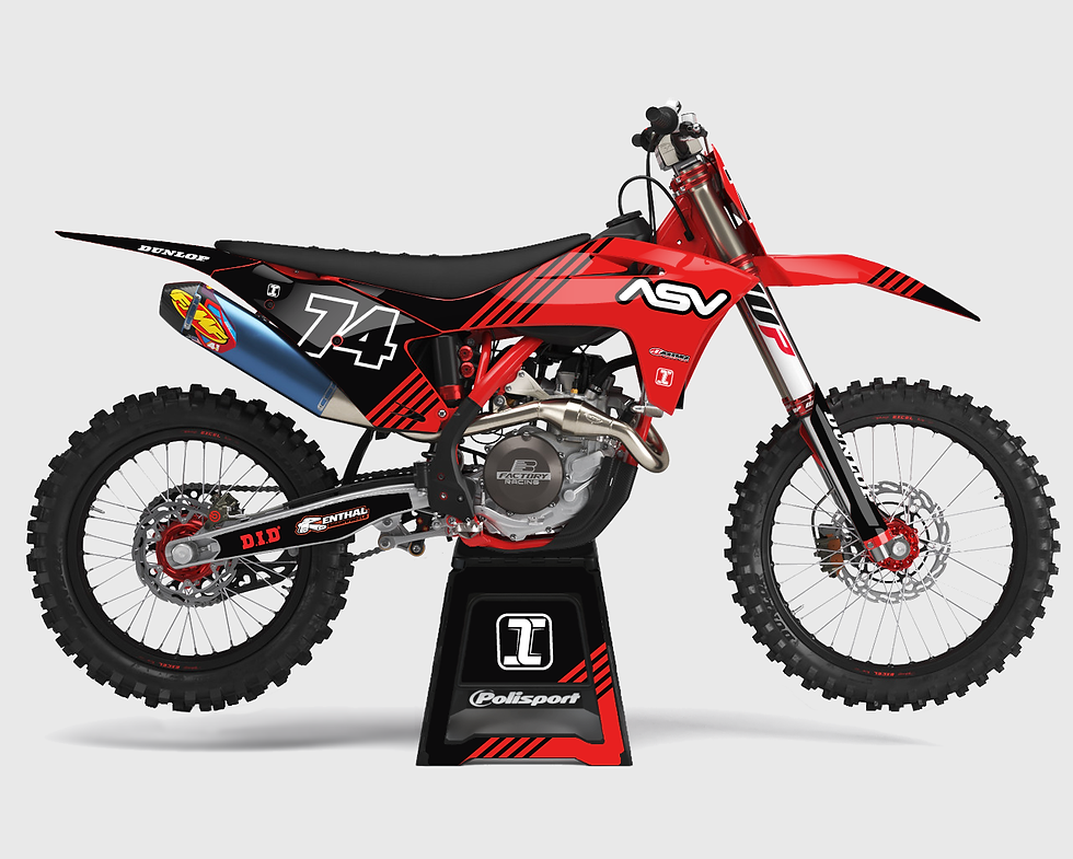 Right side view of our Air GasGas graphics Kit