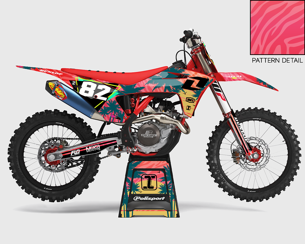 Right side view of our Daytona GasGas graphics kit