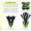 Thumbnail: Number plate and fender details of our Combustion Kawasaki graphics kit