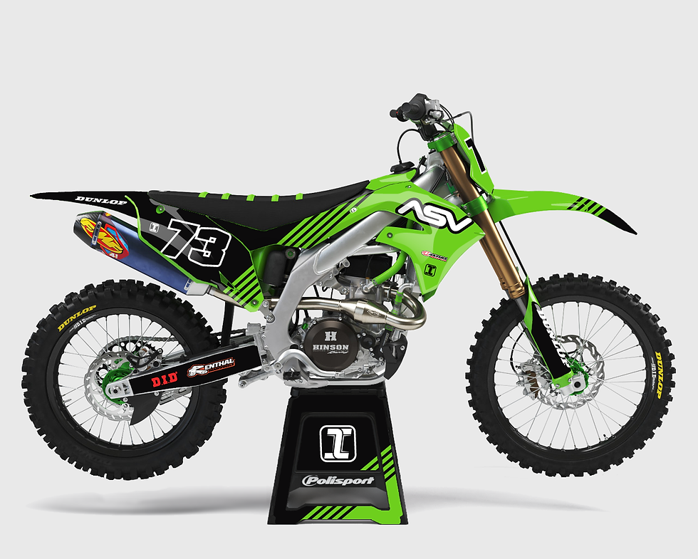 Right side view of our Air Kawasaki graphics Kit