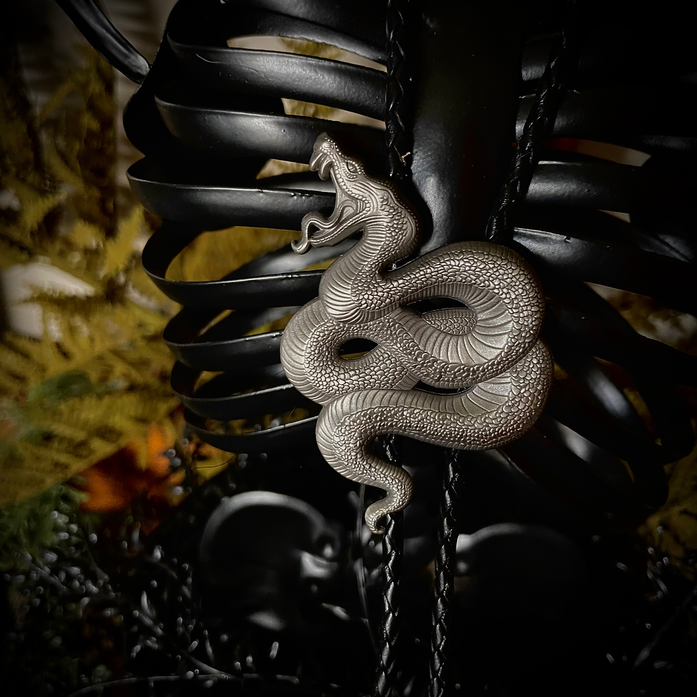 Thumbnail: Serpent Bolo Tie in Gold or Silver