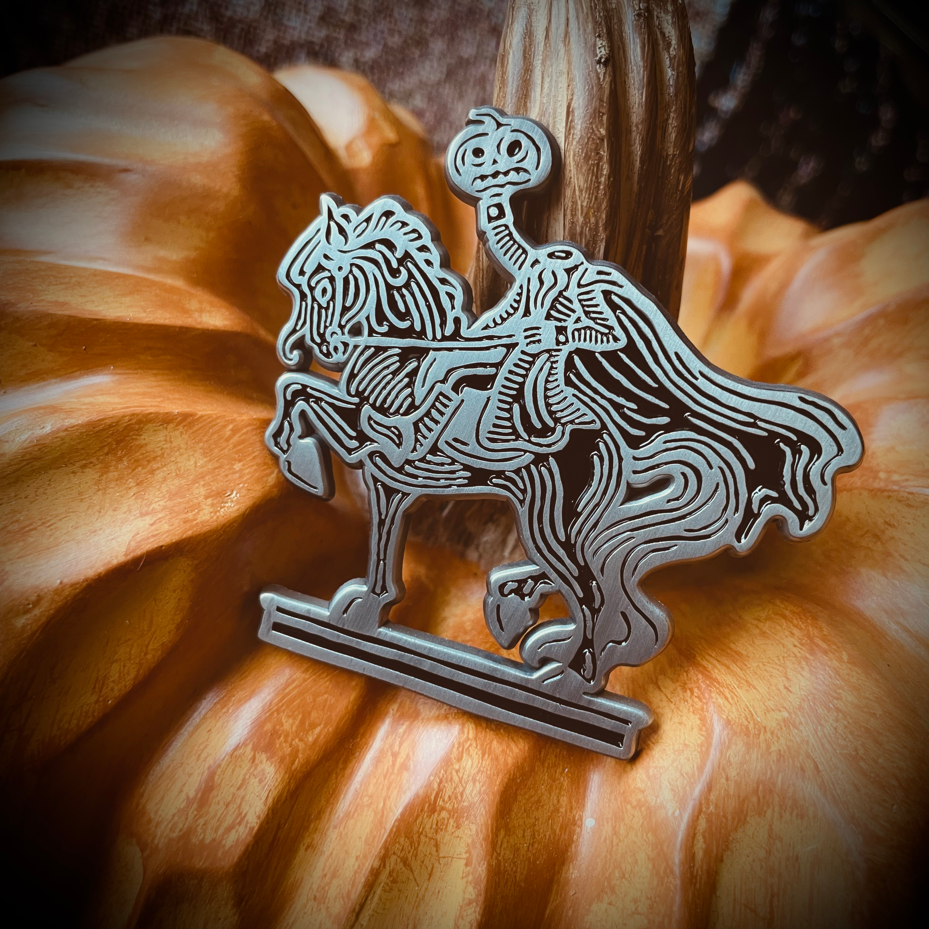 Headless Horseman Enamel Pin