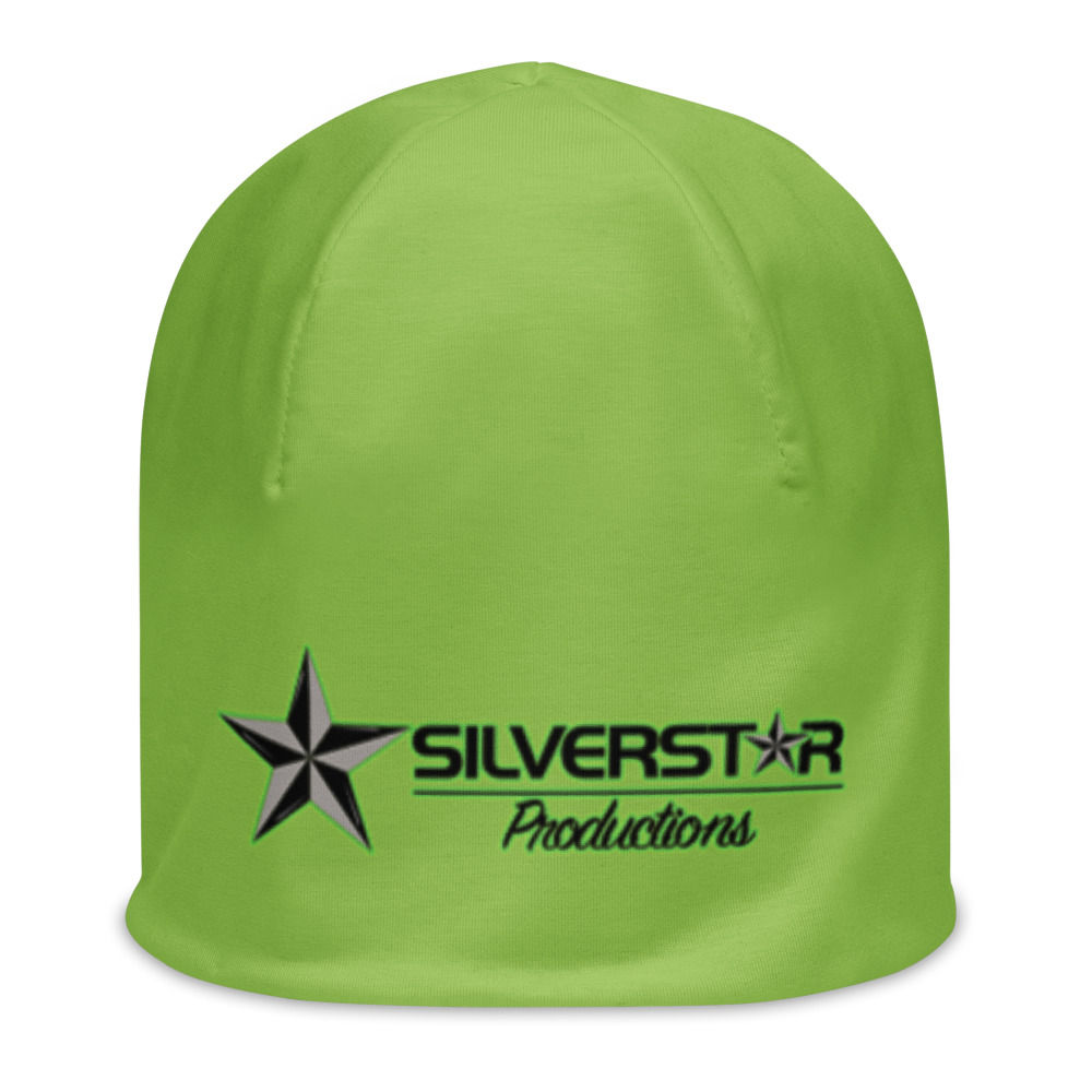 Green Silverstar Logo Print Beanie