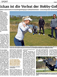 Mickan ist die Vorhut der Hobby-Golfer