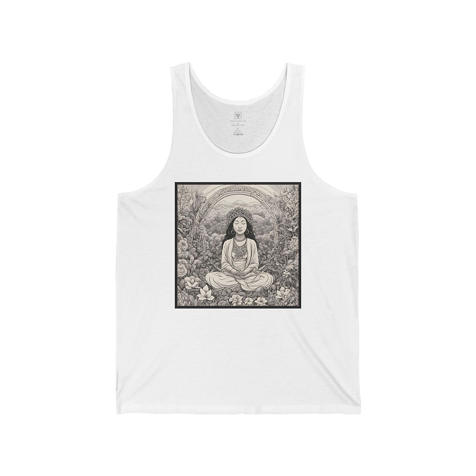 Meditation Garden Unisex Jersey Tank 