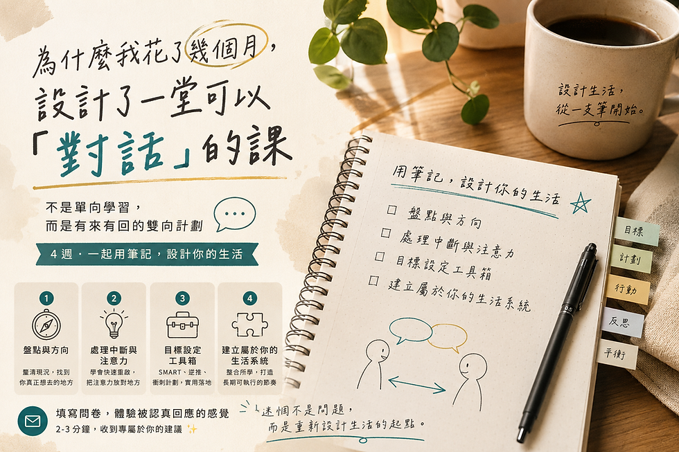 封面圖片:為什麼我花了幾個月,設計一堂可以「對話」的課