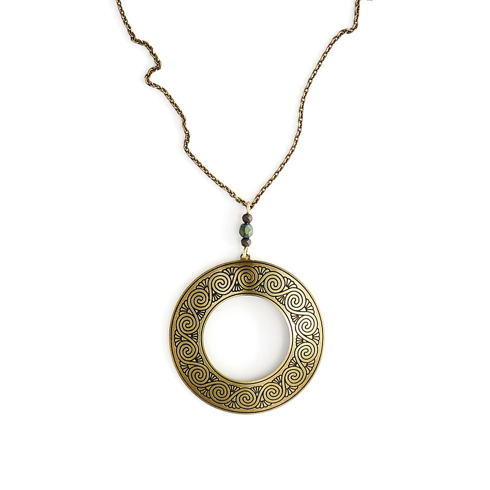 collier court Trésor Celte finition vieux bronze