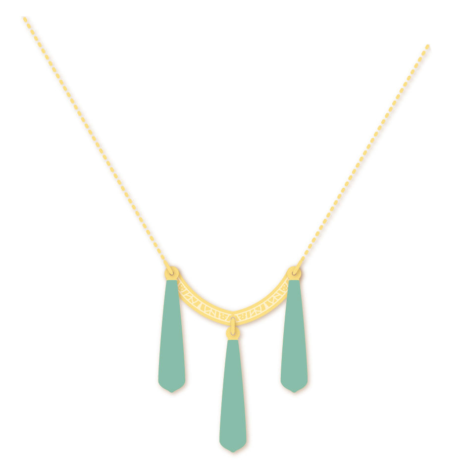 Collier court GOUTTES