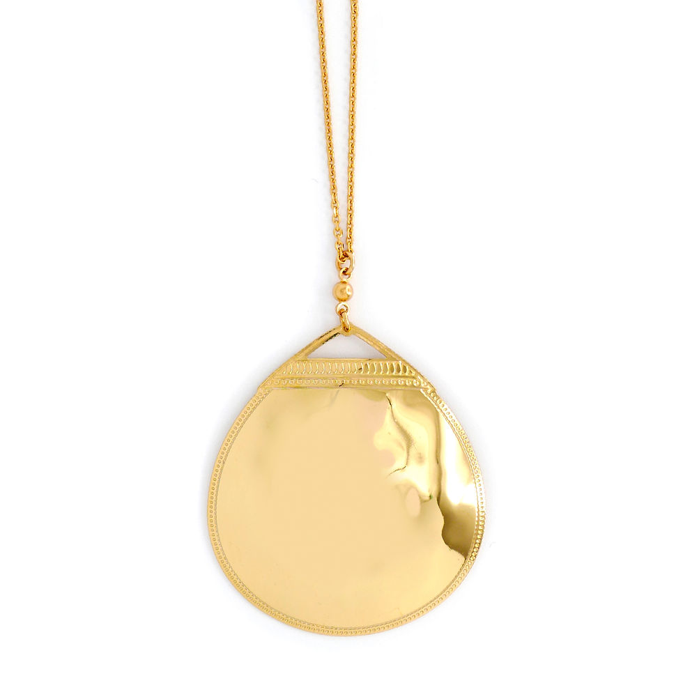 collier long Trésor Celte finition or