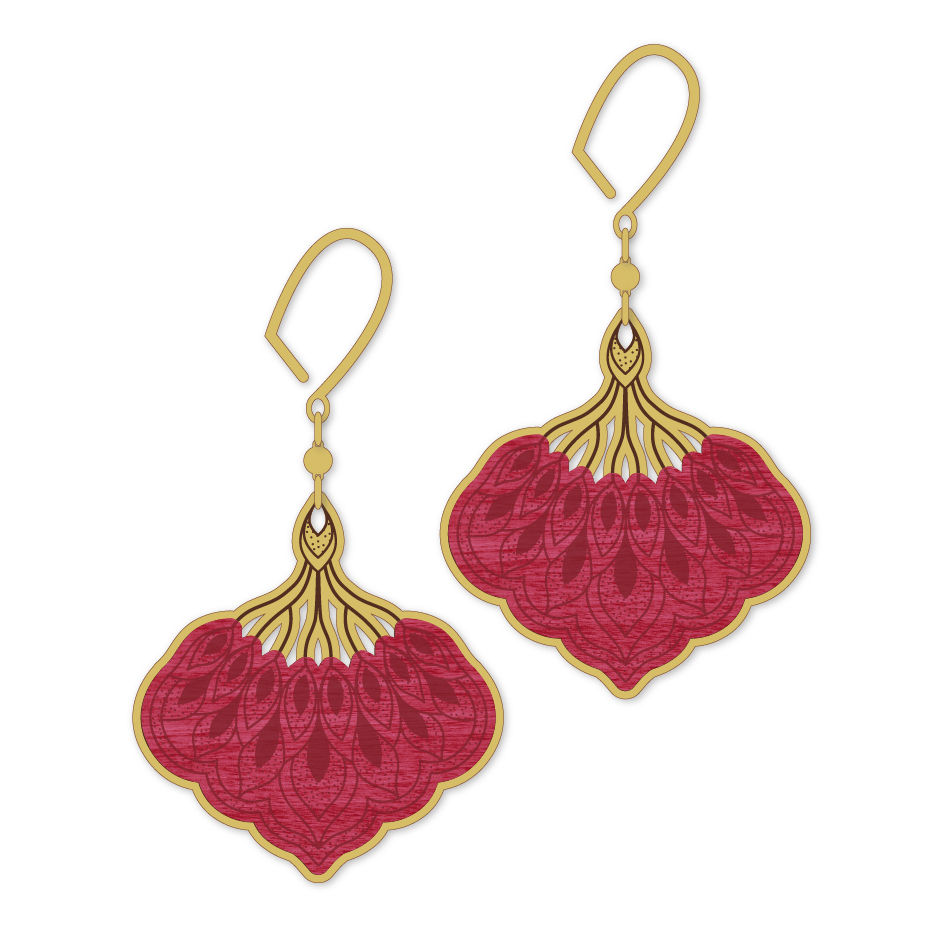 Boucles DIGITALE vieux bronze