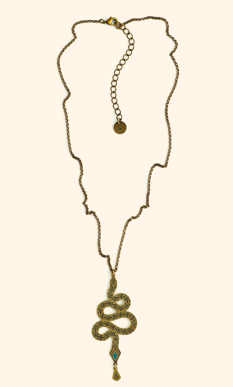 Miniature : Collier court finition vieux bronze