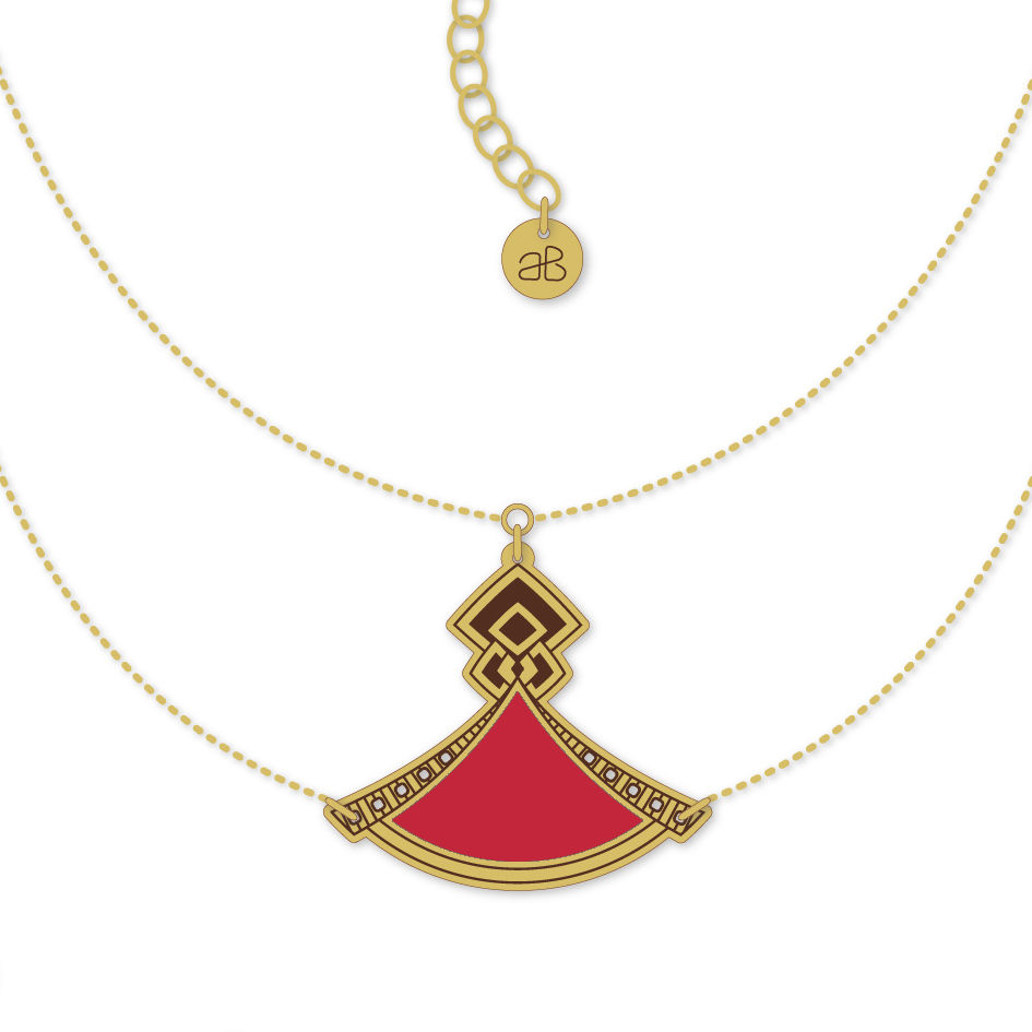 Miniature : Collier court KIMONO