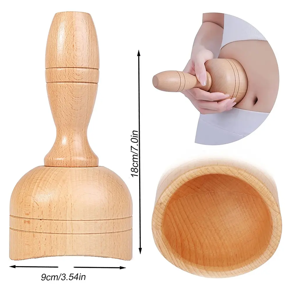 Thumbnail: Wooden Handheld Massage Cup,Wooden Swedish Cup, Lymphatic Drainage Massage
