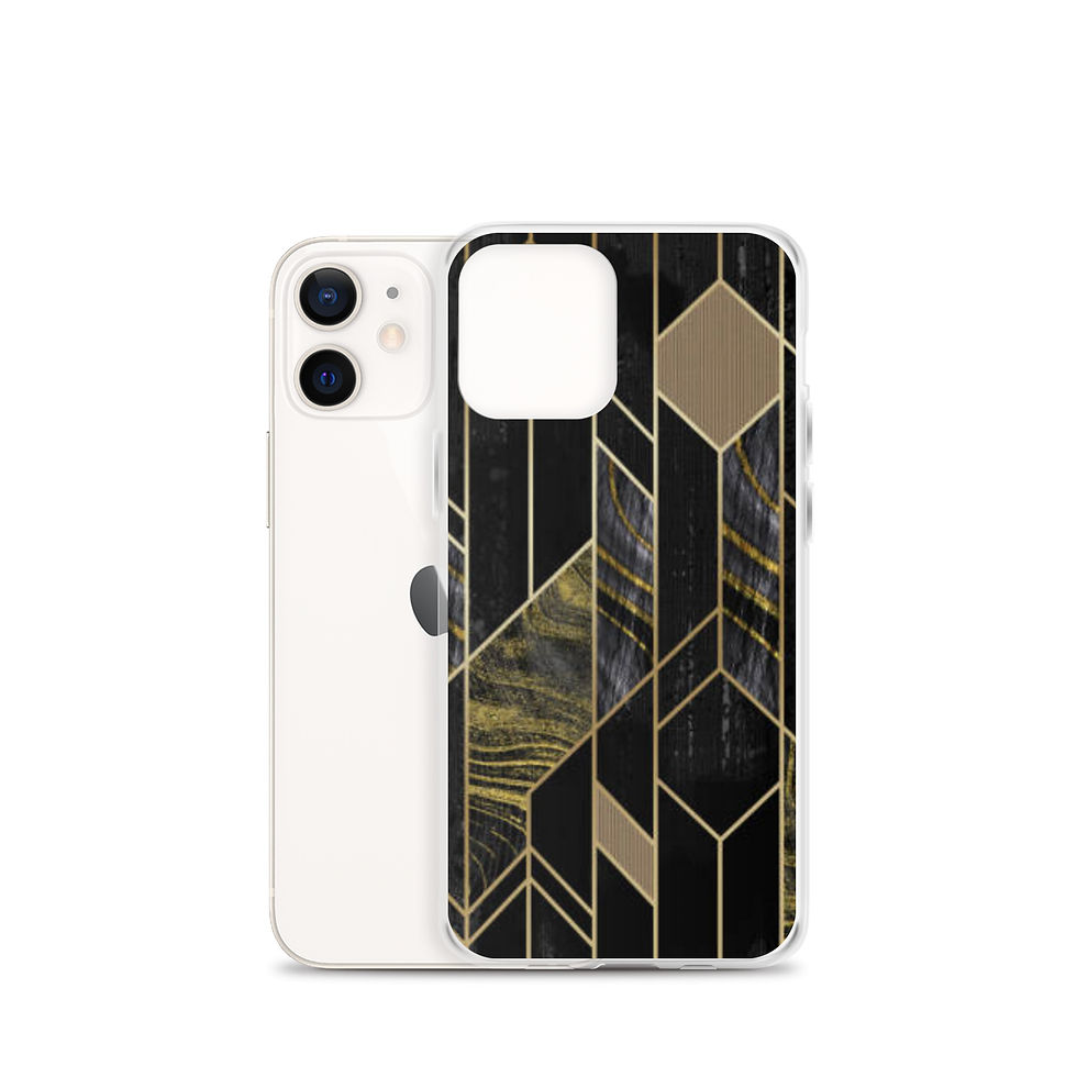 Thumbnail: Midnight Luxe Geometric clear case for iPhone®