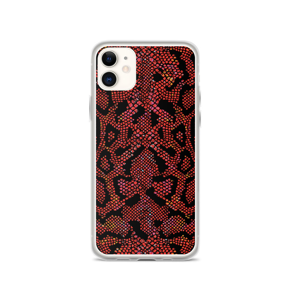 Thumbnail: Crimson Python clear case for iPhone®