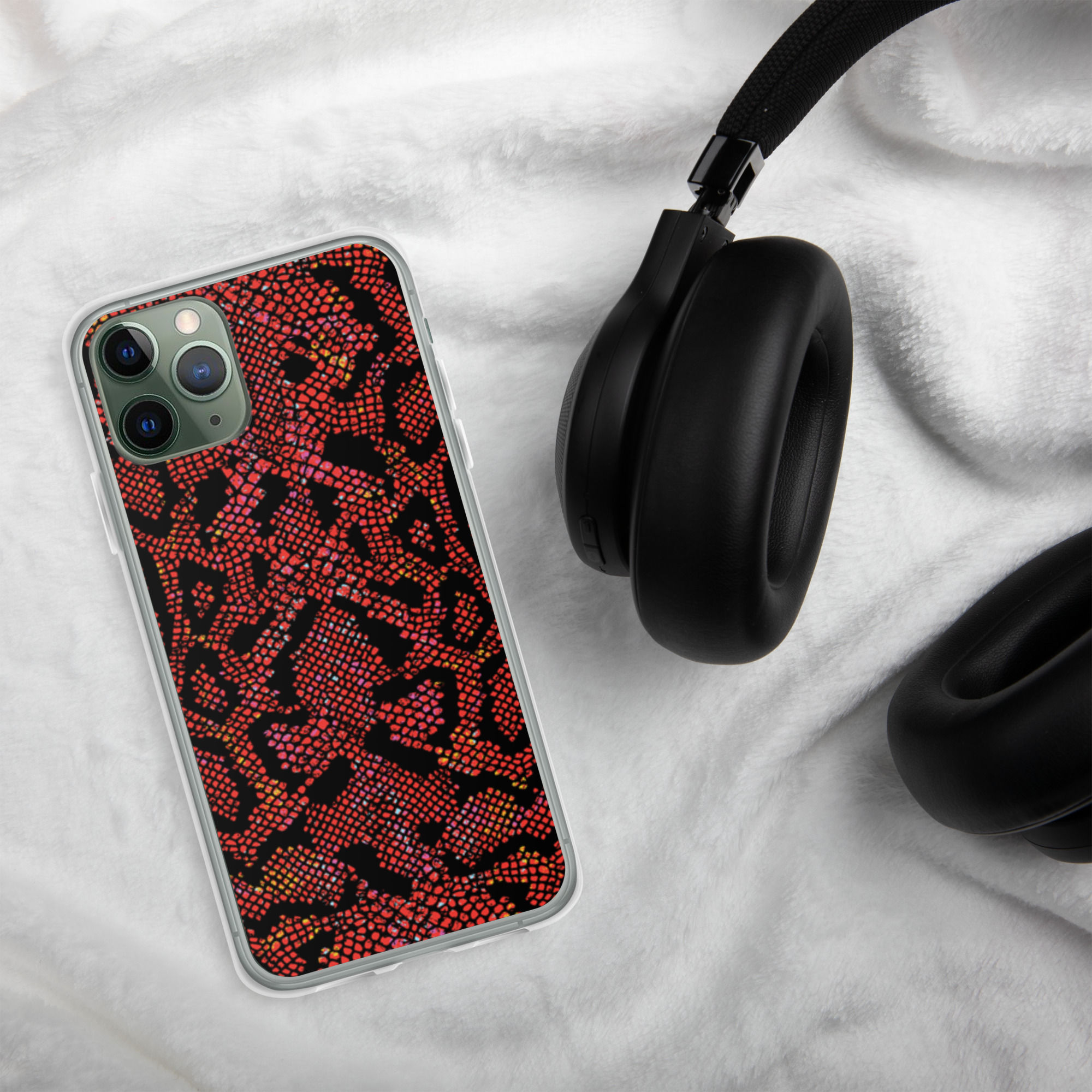 Crimson Python clear case for iPhone®