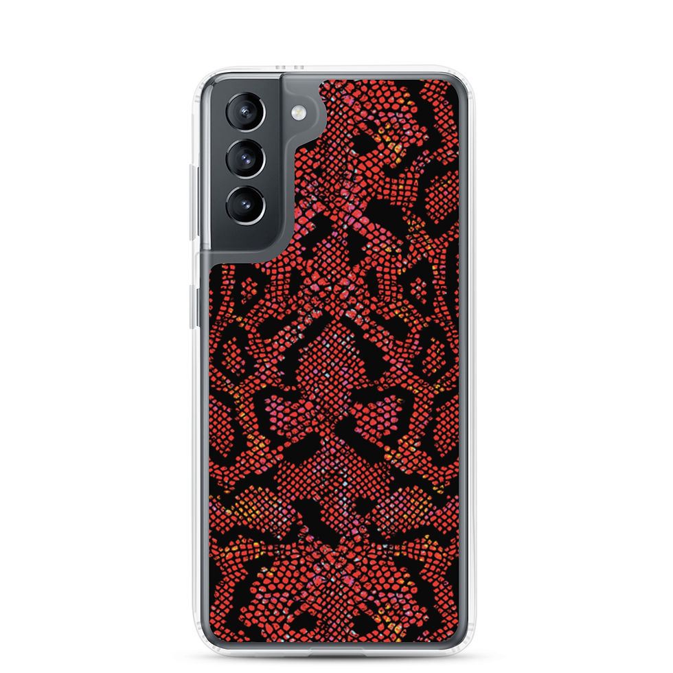 Thumbnail: Crimson Python clear case for Samsung®
