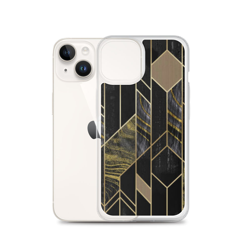 Thumbnail: Midnight Luxe Geometric clear case for iPhone®
