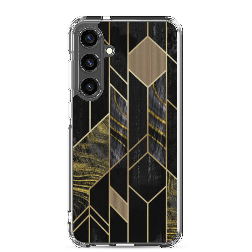 Thumbnail: Midnight Luxe Geometric clear case for Samsung®