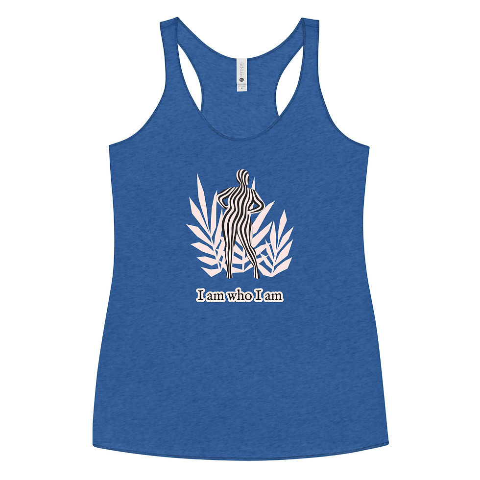 Thumbnail: I Am Who I Am racerback tank