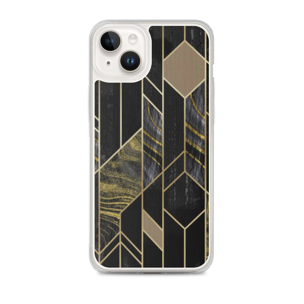 Thumbnail: Midnight Luxe Geometric clear case for iPhone®