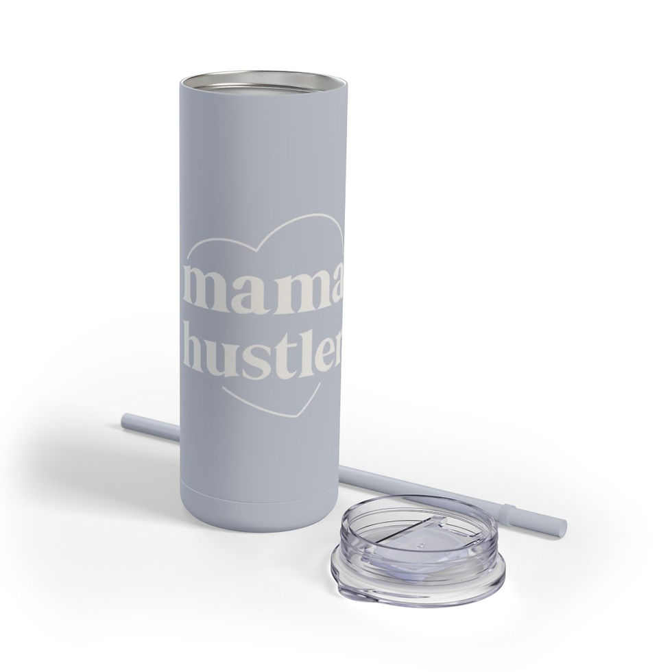 Thumbnail: Mama Hustler Skinny Tumbler, 20oz - Mug, Stemless Wine Glass, Mom Christmas Gift, Mother's Day Gift, Coffee Mug Christmas Mug
