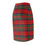 Thumbnail: Plaid Pencil Skirt Tartan Red & Green Outfit Fall Flannel Fitted Skirt XS-2XL