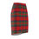 Thumbnail: Plaid Pencil Skirt Tartan Red & Green Outfit Fall Flannel Fitted Skirt XS-2XL