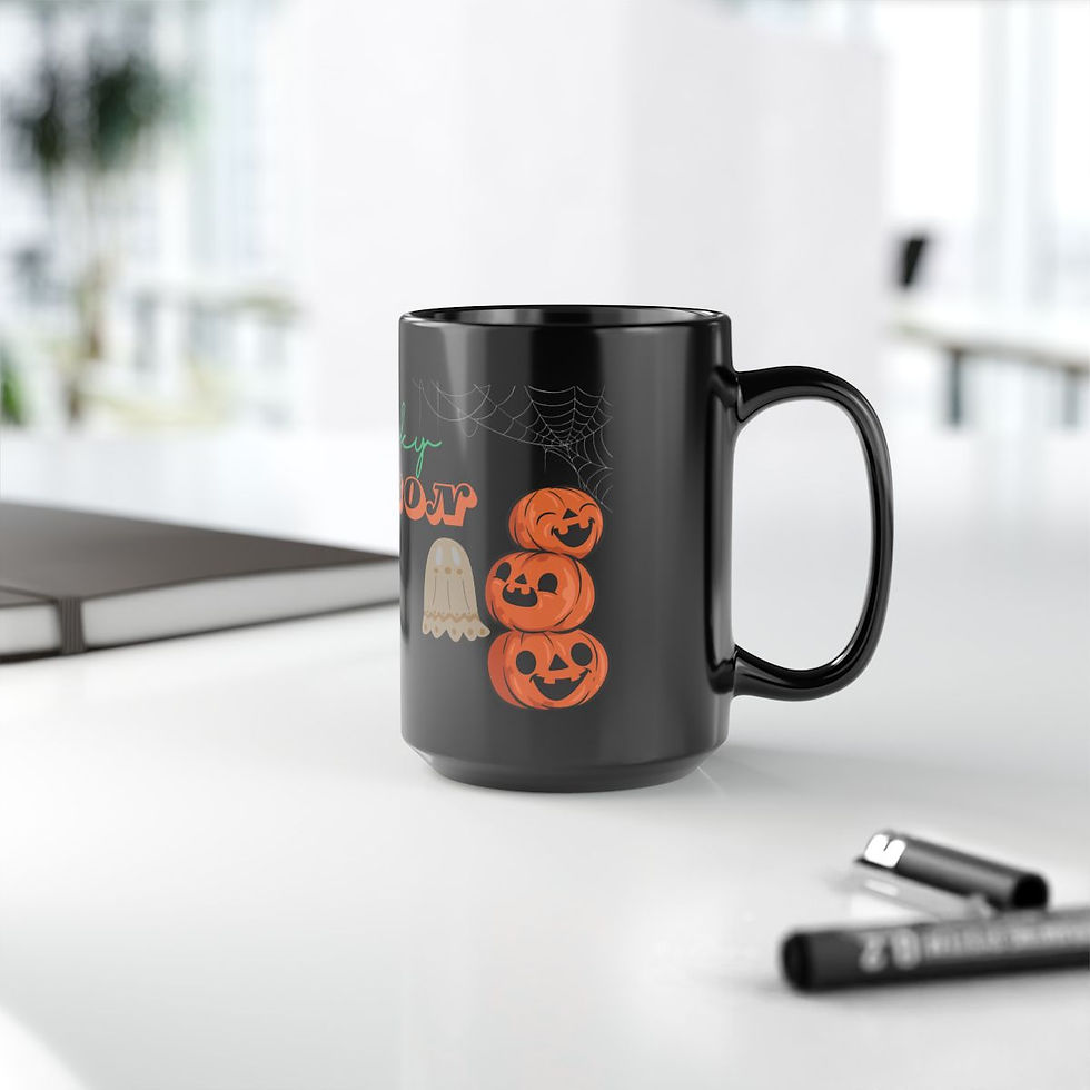Cute Ghost Spooky Season Coffee Mug, Halloween Mug, 11oz 15oz Large Coffee Cup, Tea Cup