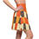 Thumbnail: Preppy Cute Autumn Plaid Orange Christmas Circle Skater Skirt Tartan Fabric Fall Flannel exudes a cheerful vibe.