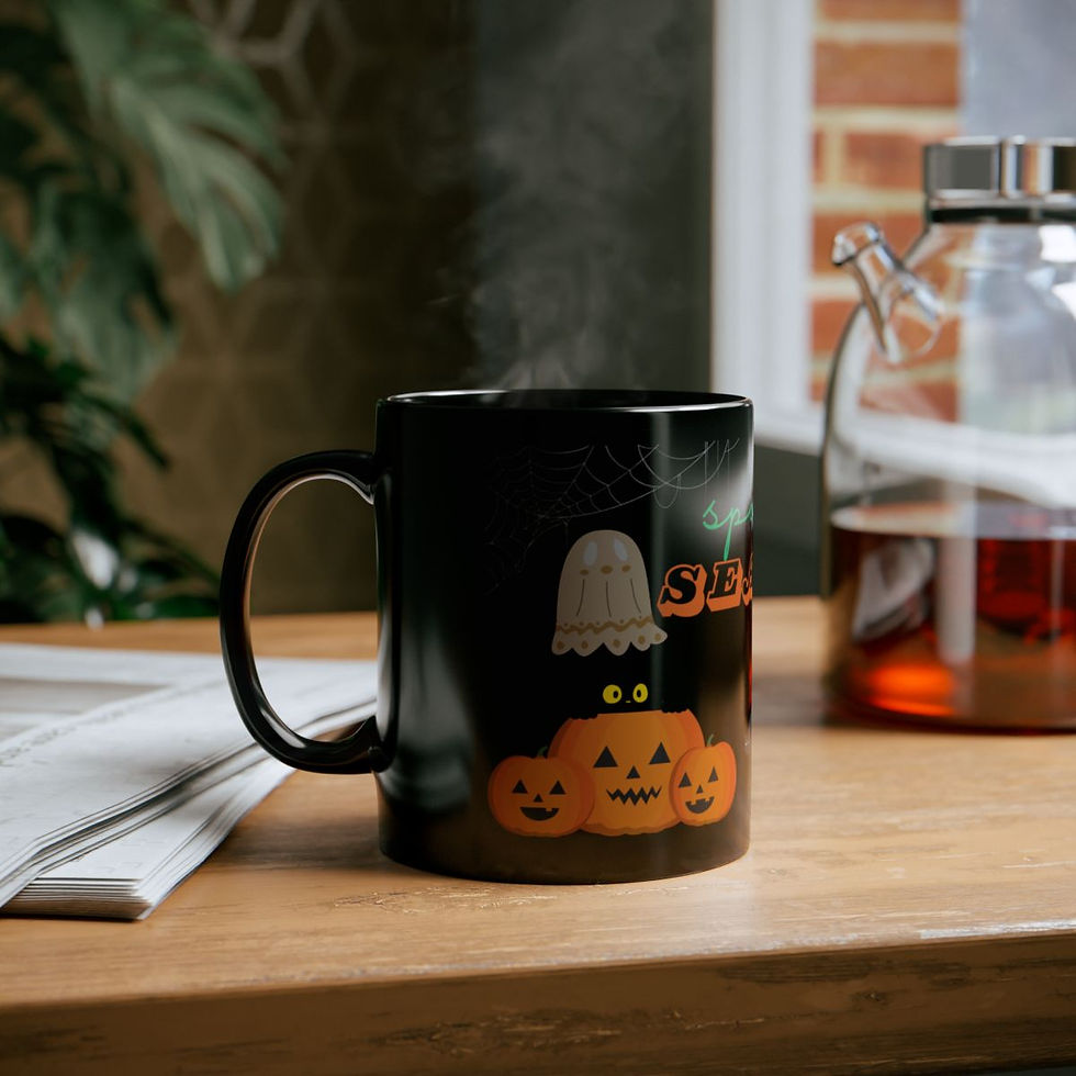 Thumbnail: Cute Ghost Spooky Season Coffee Mug, Halloween Mug, 11oz 15oz Large Coffee Cup, Tea Cup