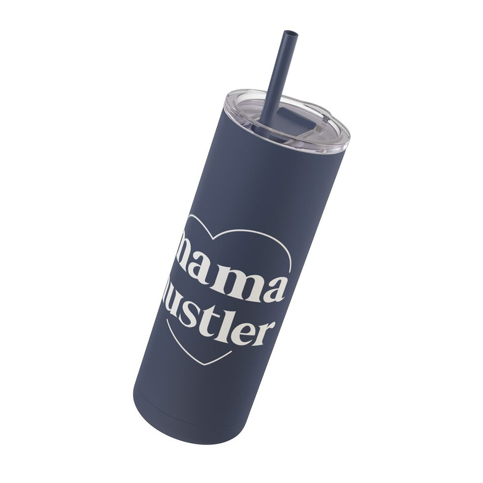 Thumbnail: Mama Hustler Skinny Tumbler, 20oz - Mug, Stemless Wine Glass, Mom Christmas Gift, Mother's Day Gift, Coffee Mug Christmas Mug