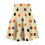 Thumbnail: Preppy Cute Autumn Purple and Orange Polka Dot Halloween Pattern Fall Circle Skater Skirt exudes a cheerful vibe.