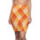 Thumbnail: Plaid Pencil Skirt Tartan Orange Outfit Fall Flannel Fitted Skirt XS-2XL