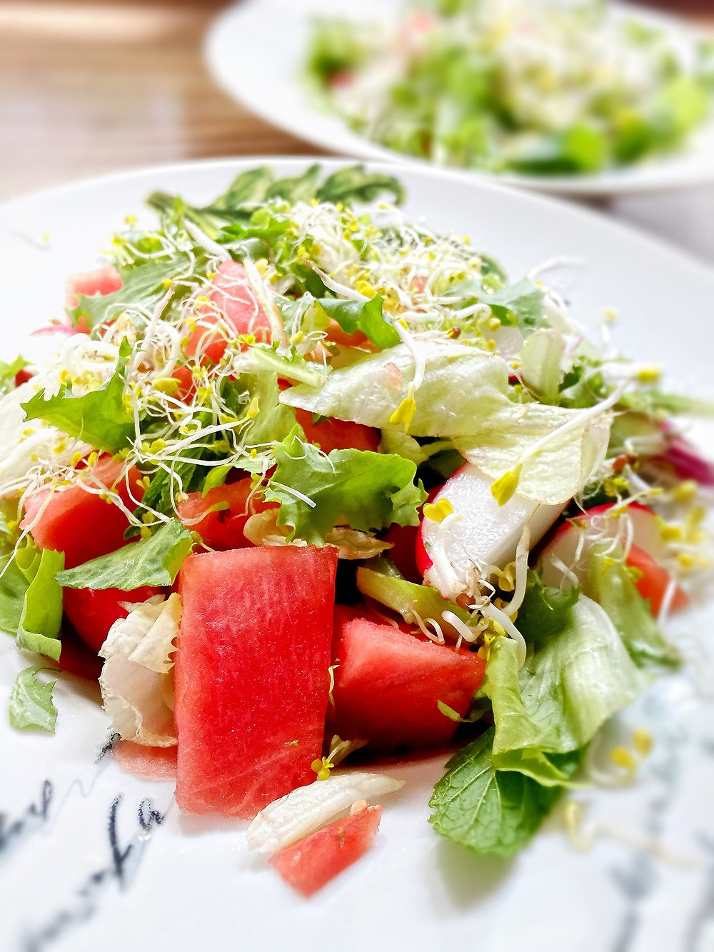 Wassermelonensalat