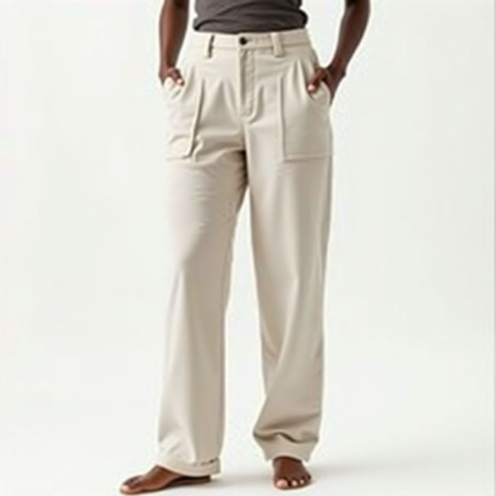Calça Reta Algodão