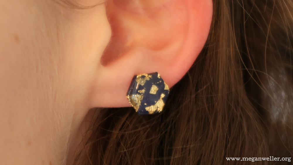How to make stud earrings with a Cricut Maker + Basswood!