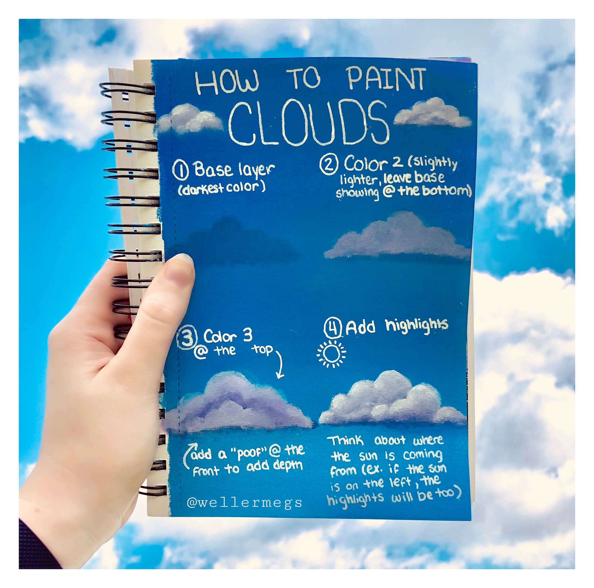 How To Paint Clouds If you are a very beginner than you will a blank canvas is a great opportunity for the painters. how to paint clouds
