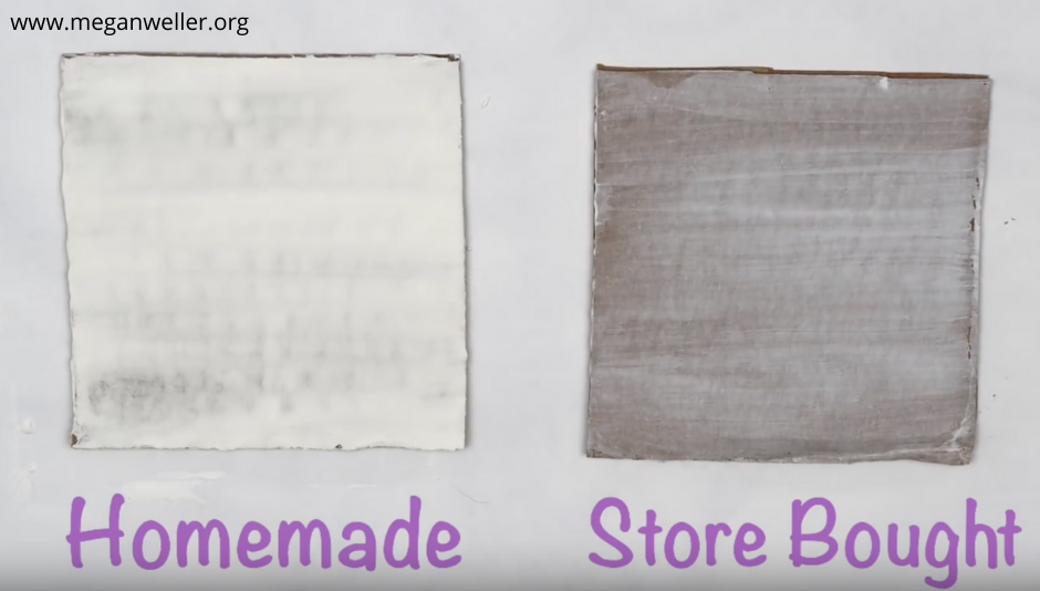 Homemade vs. Store bought Gesso