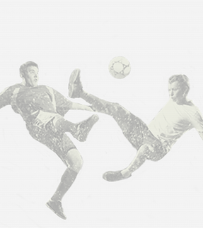 Soccer Players Kicking Ball